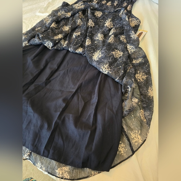 💙✨Joie Dress NWT Silk Blend Printed Sleeveless Shift Dress Navy Ivory M - Picture 5 of 13